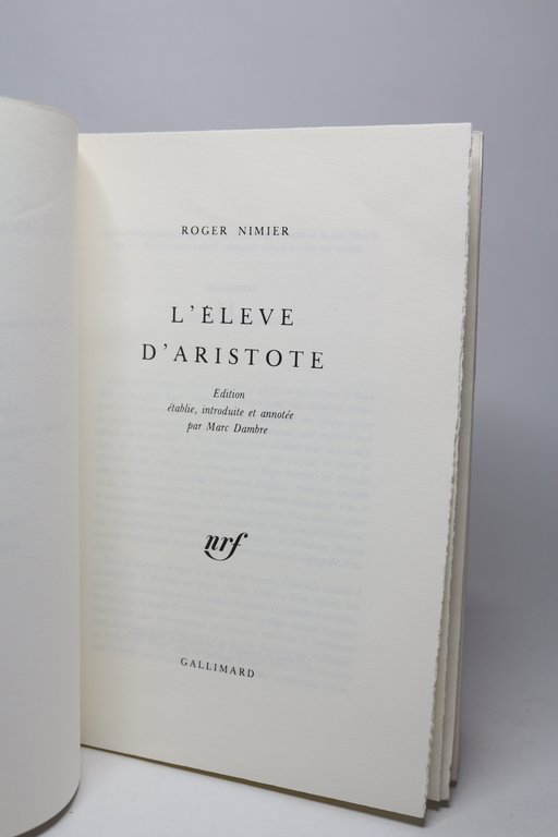 L'élève d'Aristote