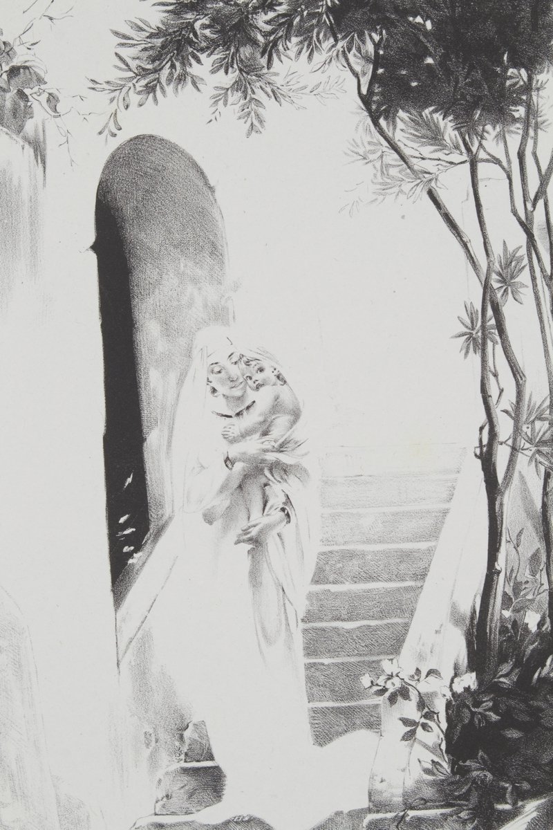 L'enfant - Lithographie originale sur Chine - L'Estampe Moderne