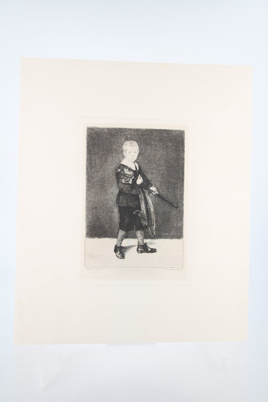 L'Enfant à l'épée - Eau-forte originale