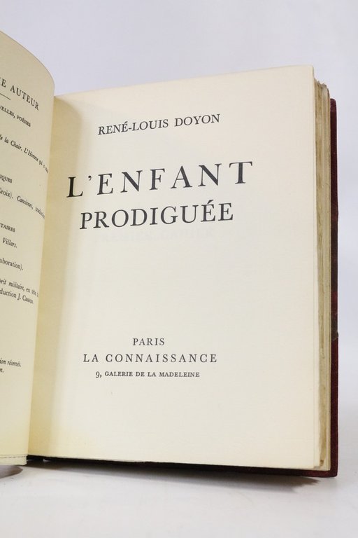 L'enfant prodiguée. - O'Cédar