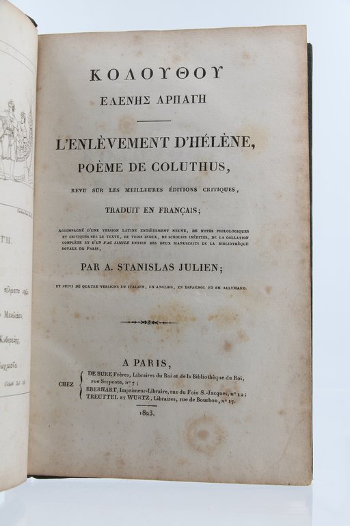 L'enlèvement d'Hélène, poème de Colothus revu sur les meilleures éditions …