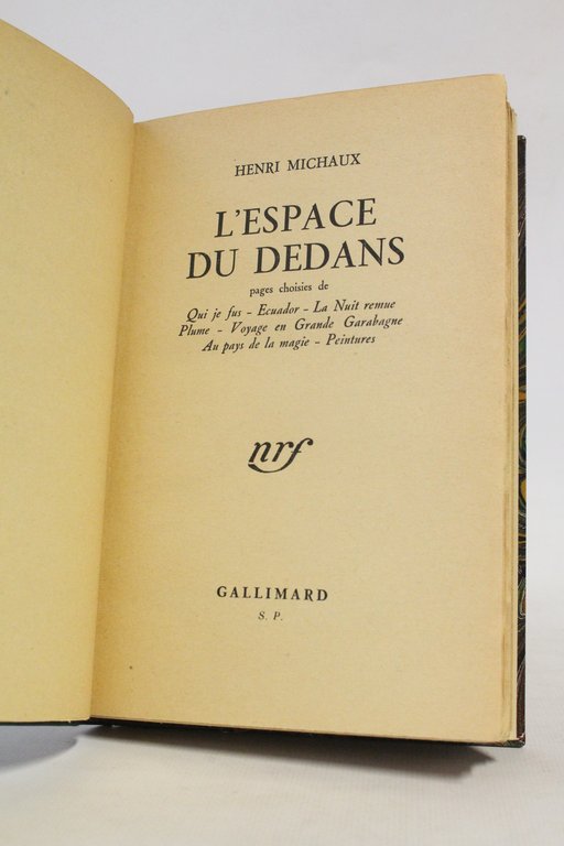 L'espace du dedans