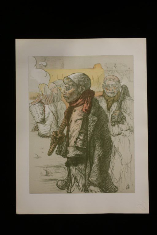 L'Estampe Moderne. Au pays noir. Lithographie Originale