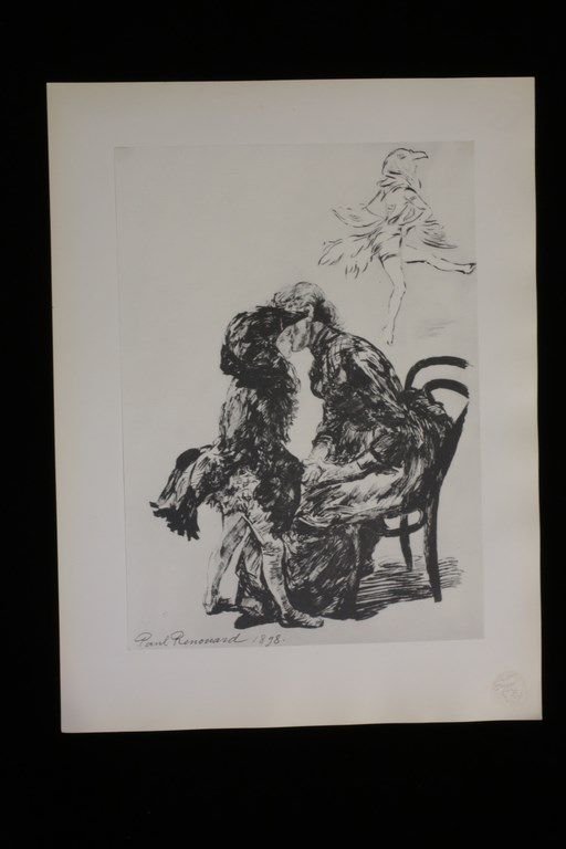 L'Estampe Moderne. Avant le ballet. Lithographie Originale