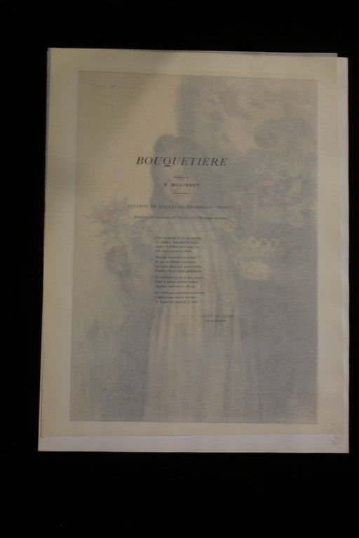 L'Estampe Moderne. Bouquetière. Lithographie Originale