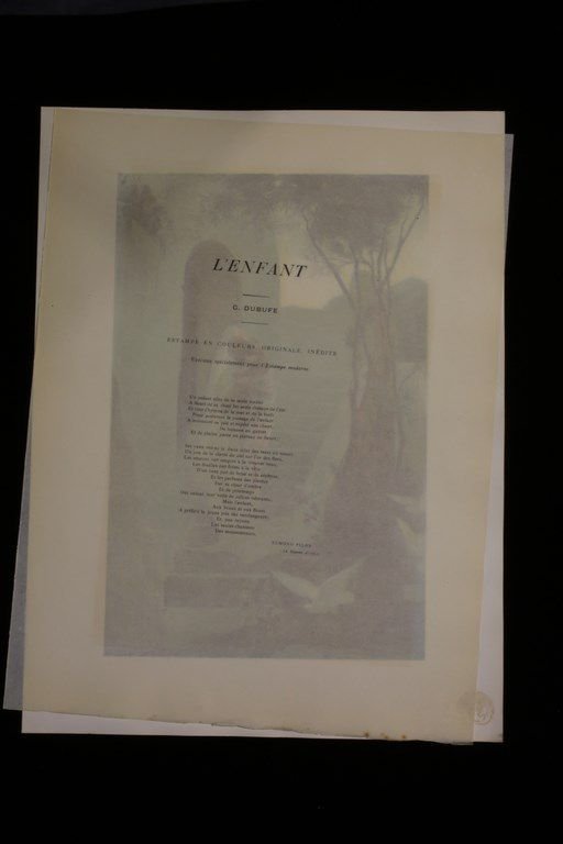 L'Estampe Moderne. L'Enfant. Lithographie Originale