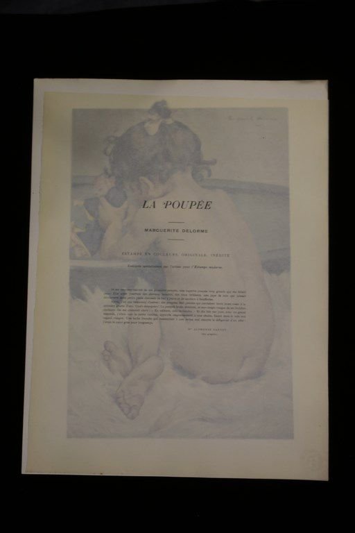 L'Estampe Moderne. La Poupée. Lithographie Originale