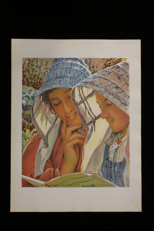 L'Estampe Moderne. Liseuses. Lithographie Originale