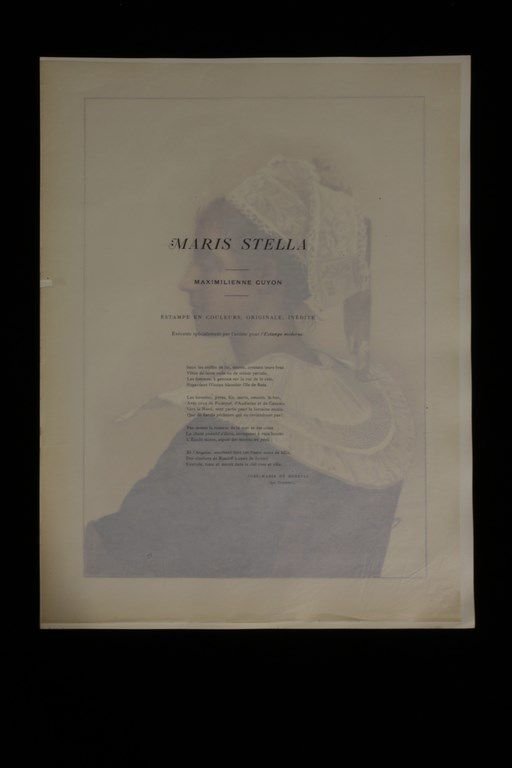 L'Estampe Moderne. Maris Stella. Lithographie Originale