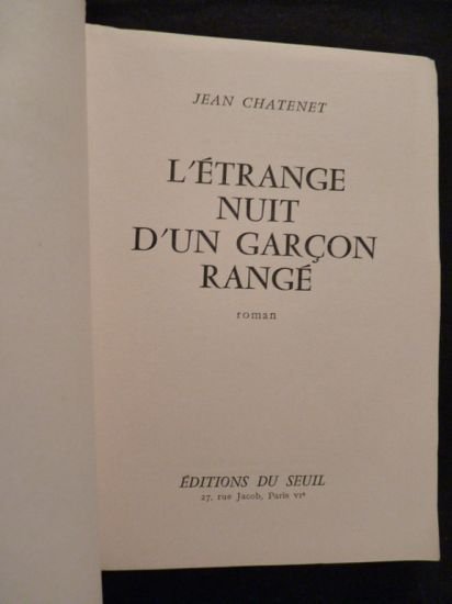 L'étrange nuit d'un garçon rangé