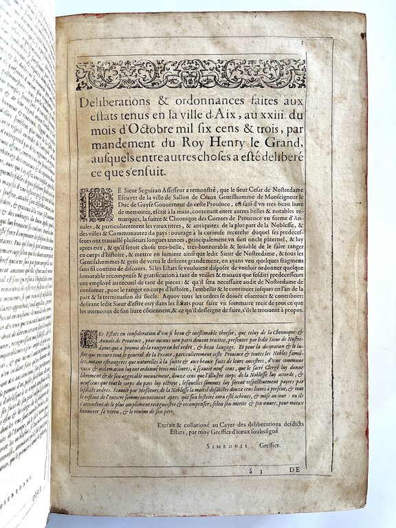 L'histoire et chronique de Provence ou passent de temps en …