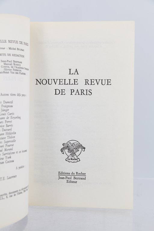 L'homme qui devint une légende. In La nouvelle revue de …