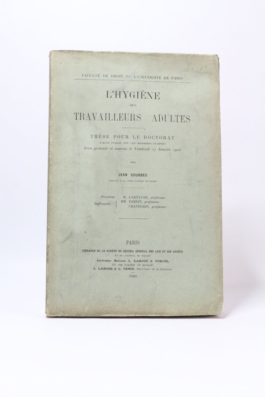 L'hygiène des travailleurs adultes