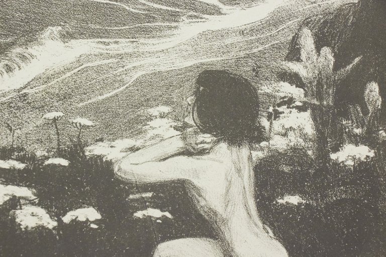 "L'illusion" - Lithographie originale sur Chine - L'Estampe Moderne