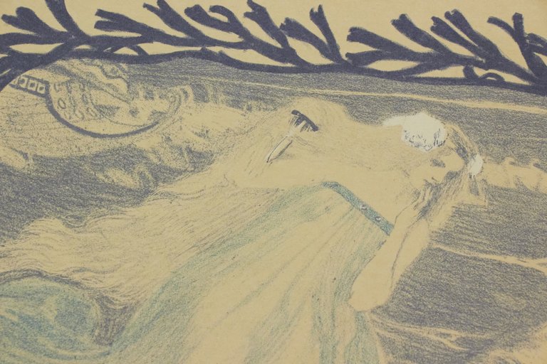 "L'illusion" - Lithographie originale sur Japon - L'Estampe Moderne