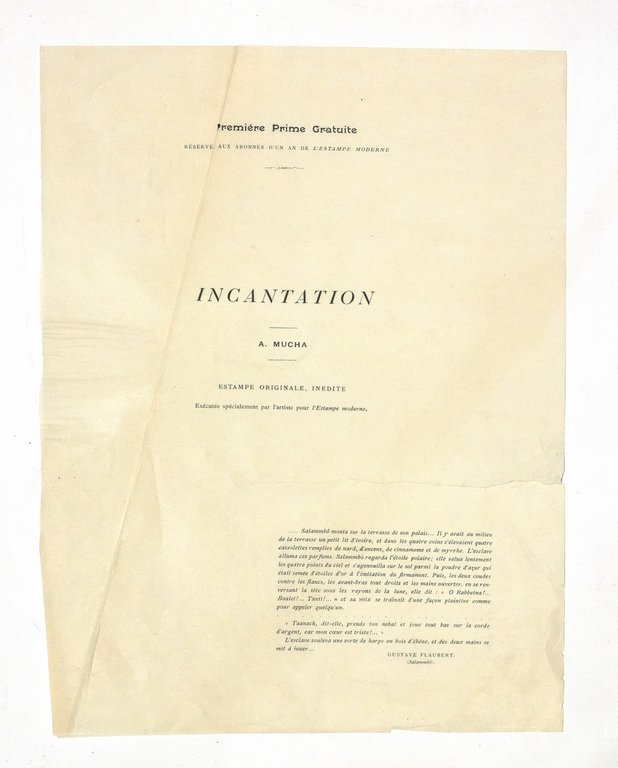 "L'incantation" (Salammbô) - Lithographie originale sur Japon - L'Estampe Moderne