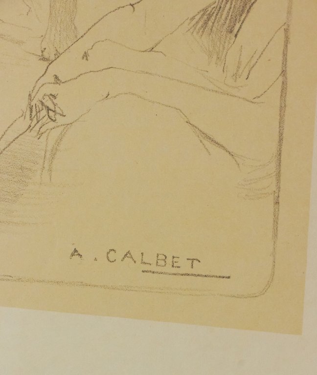 "L'inconnue" - Lithographie originale sur Japon - L'Estampe Moderne