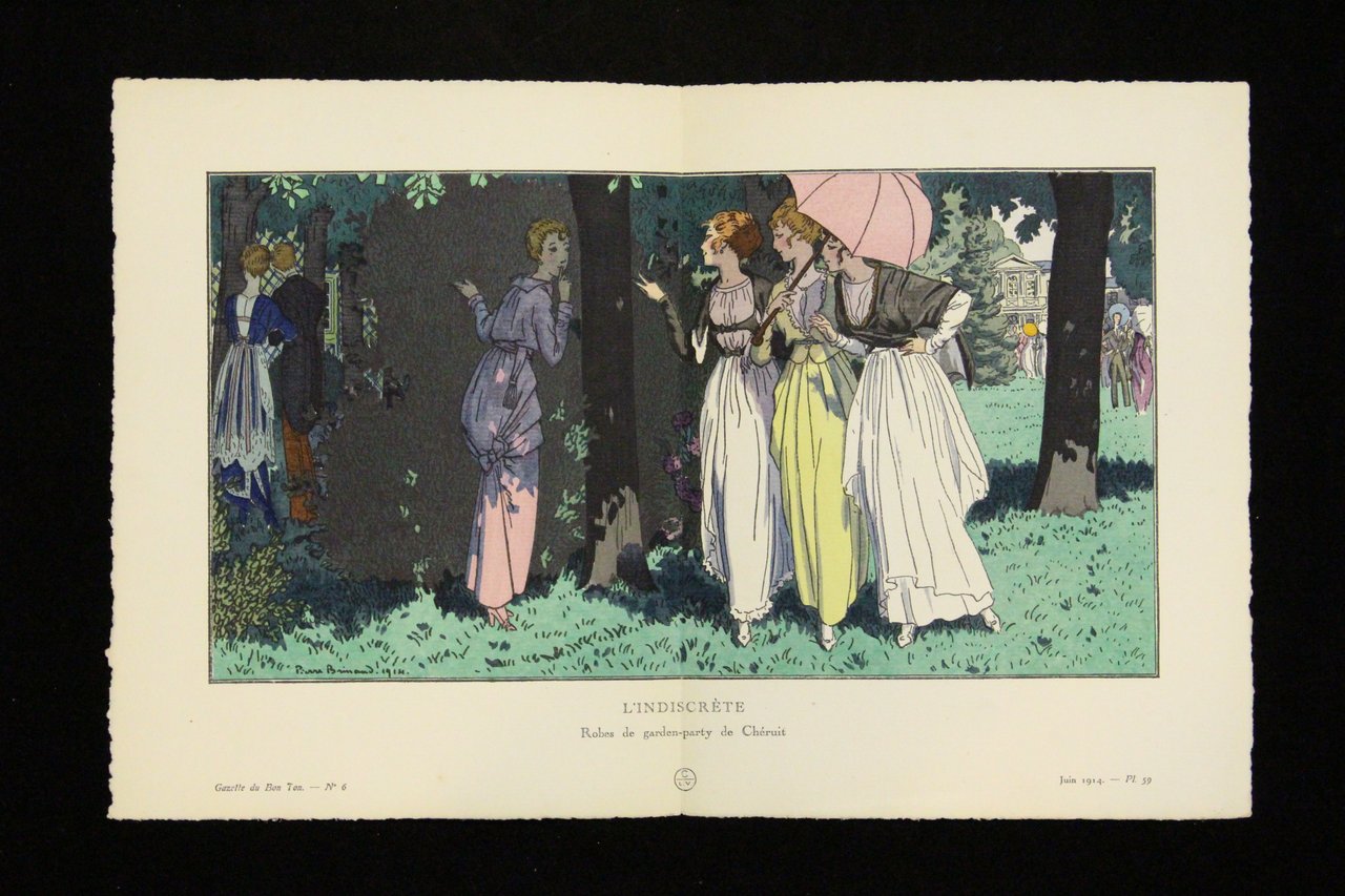 L'indiscrète. Robes de garden-party de Chéruit. (La Gazette du Bon …
