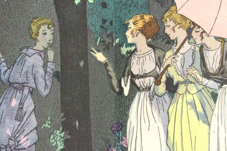L'indiscrète. Robes de garden-party de Chéruit. (La Gazette du Bon …