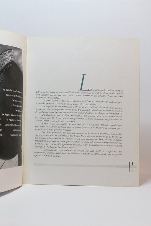 L'industrie française du pétrole en 1952