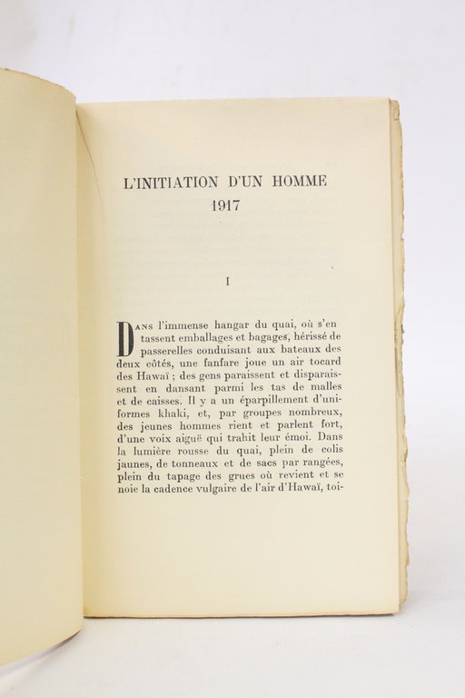 L'initiation d'un homme 1917 - Exemplaire de Maurice Saillet