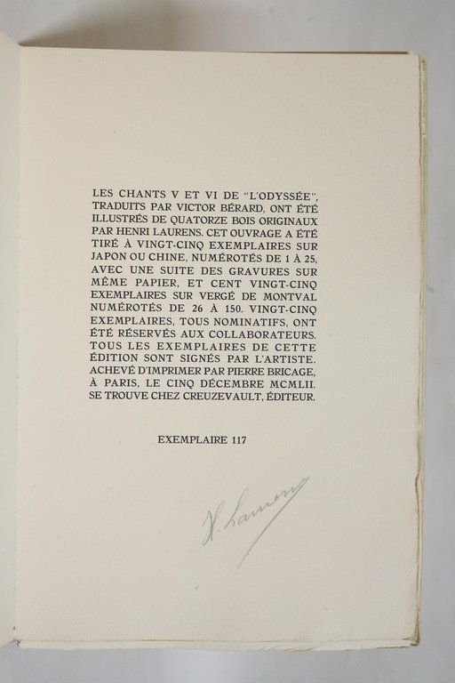 L'Odyssée (chants V et VI)