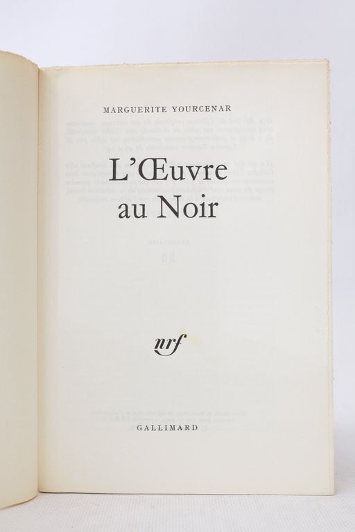 L'oeuvre au noir