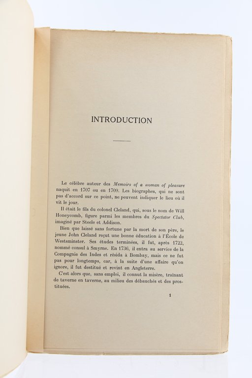 L'Oeuvre de John Cleland