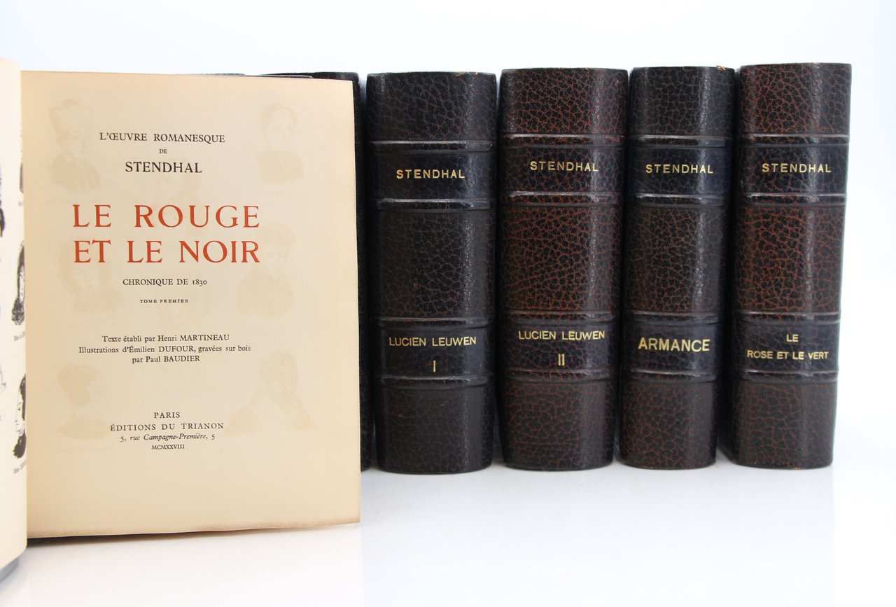 L'Oeuvre romanesque de Stendhal. Oeuvres complètes en 11 volumes