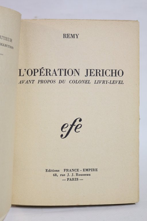 L'opération Jéricho