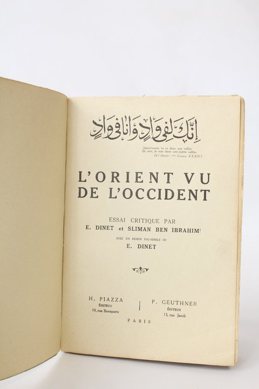 L'Orient vu de l'Occident