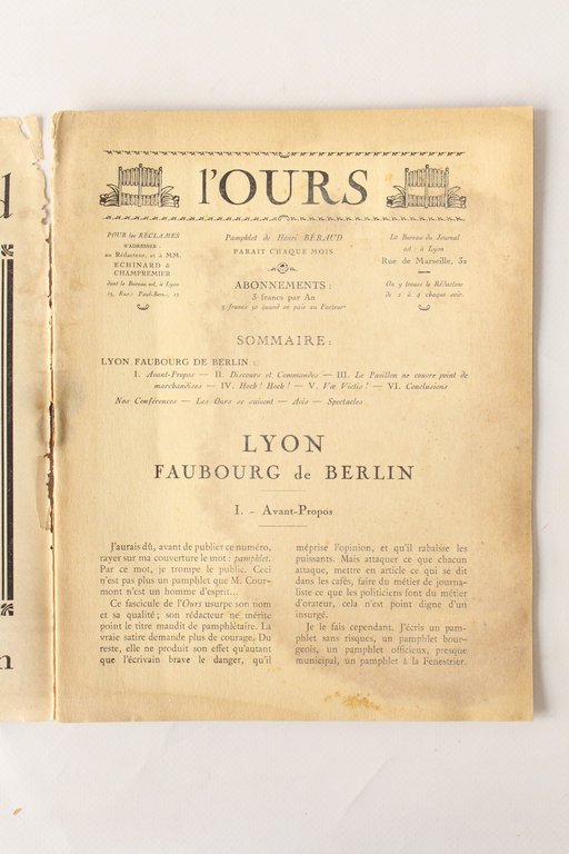 L'ours N°10 de la deuxième année