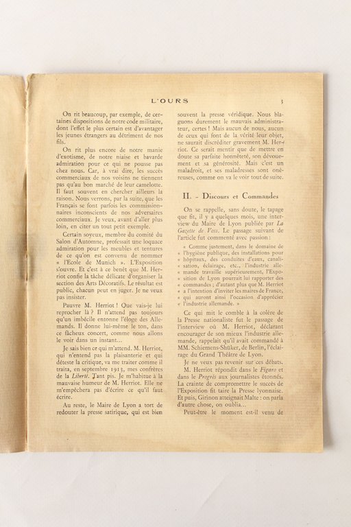 L'ours N°10 de la deuxième année