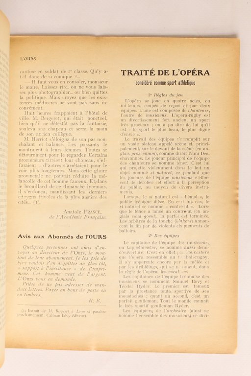 L'ours N°3 de la première année