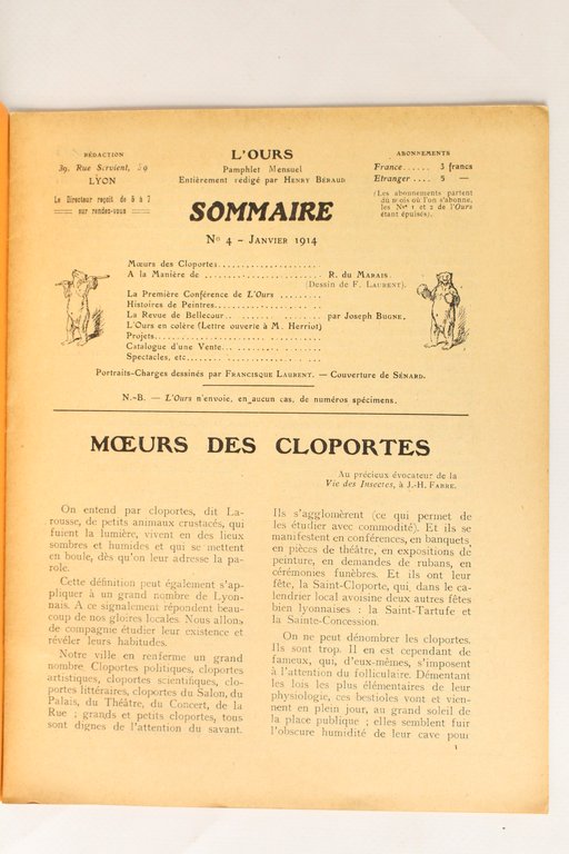L'ours N°4 de la deuxième année