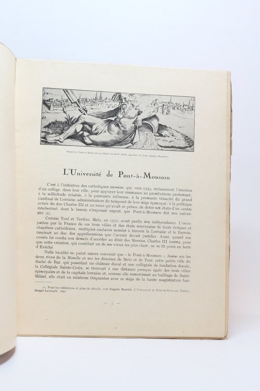 L'université de Pont-à-Mousson