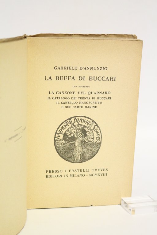 La Beffa di Buccari - Exemplaire de Natalie Clifford Barney