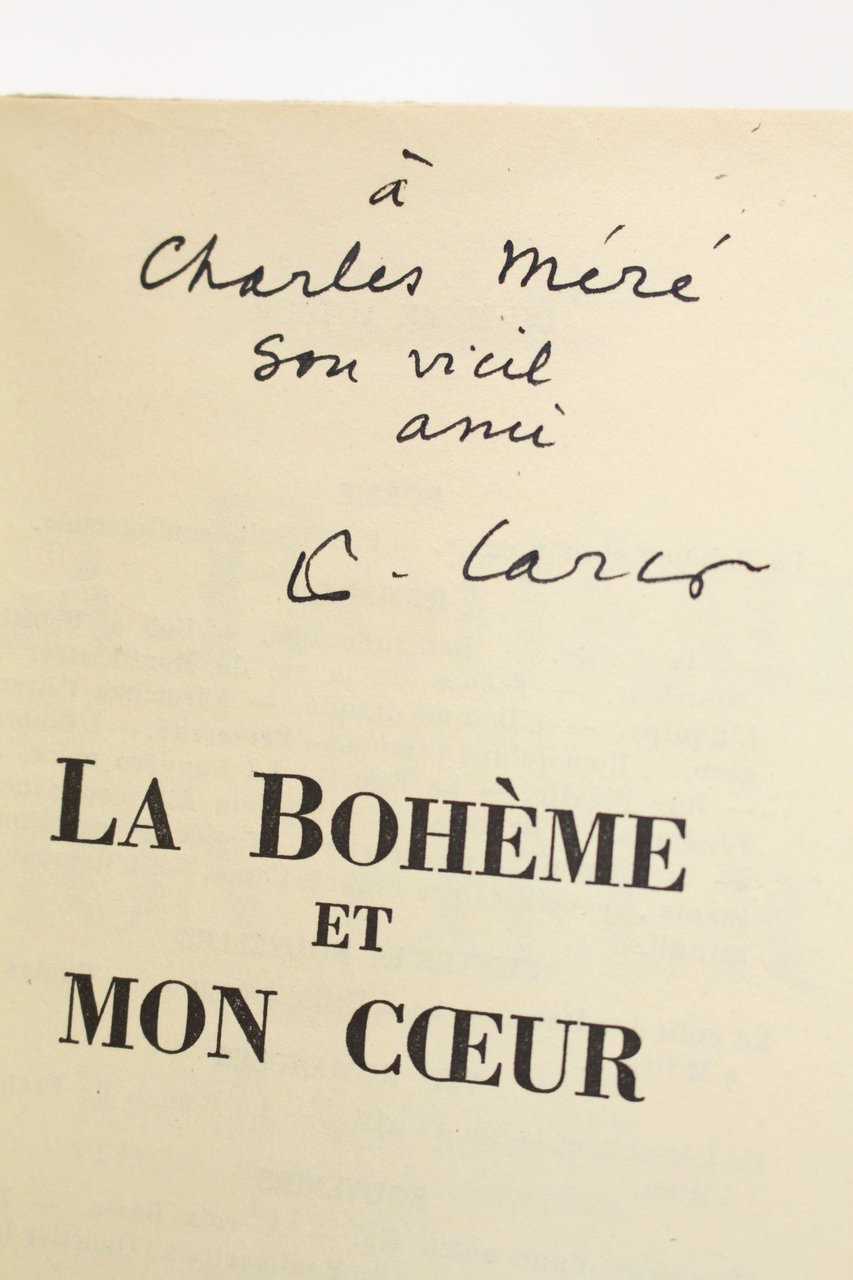 La bohème et mon coeur