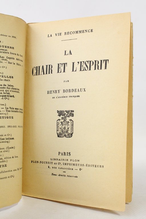 La chair et l'esprit