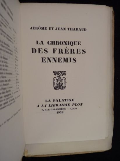 La chronique des frères ennemis