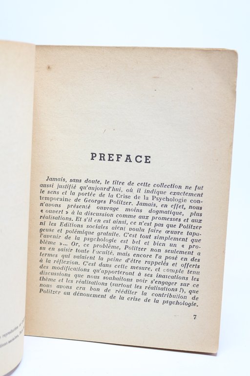La crise de la psychologie moderne