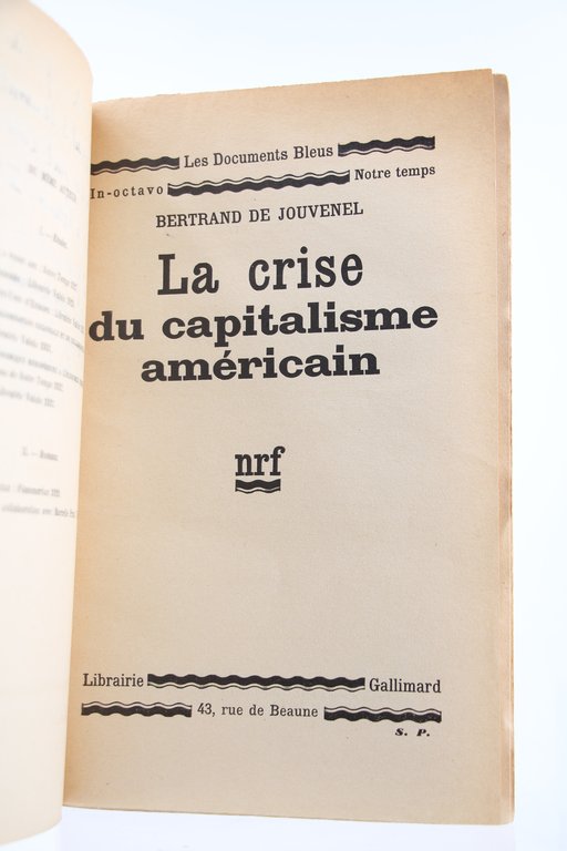 La Crise du Capitalisme américain