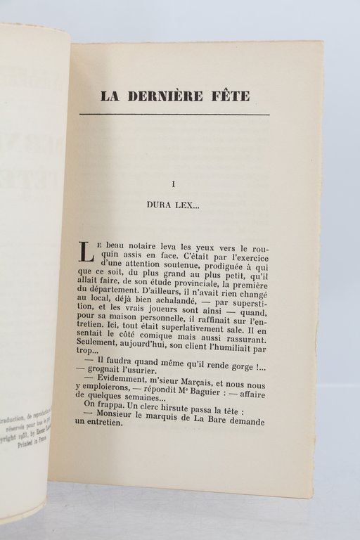 La dernière fête