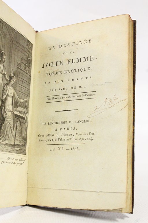 La destinée d'une jolie femme, poème érotique en six chants …