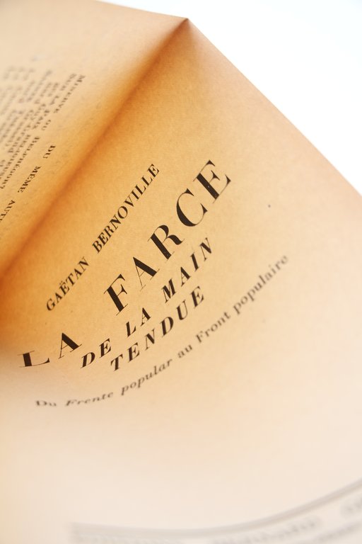 La Farce de la Main tendue. Du Frente Popular au …