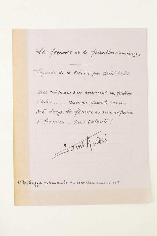 La femme et le pantin