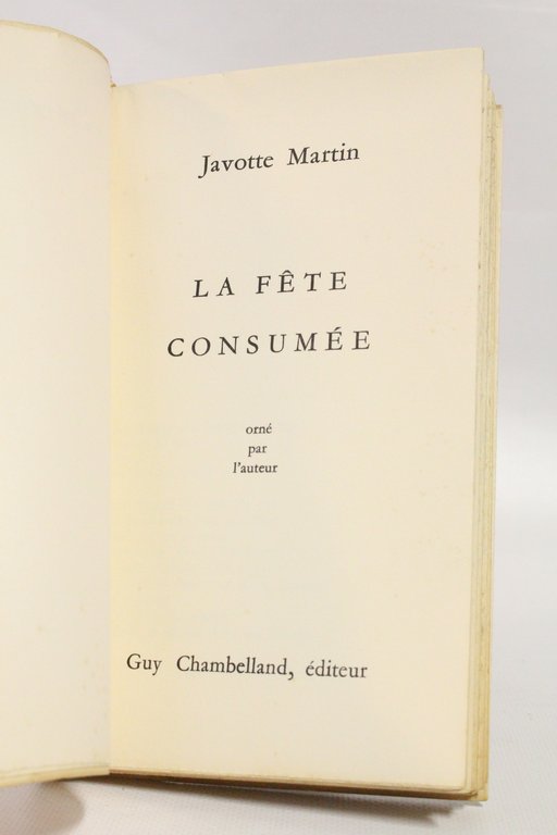 La fête consumée