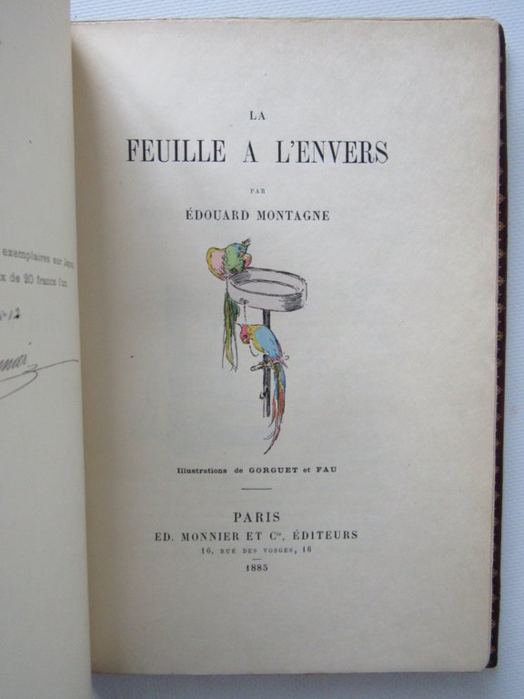 La feuille à l'envers