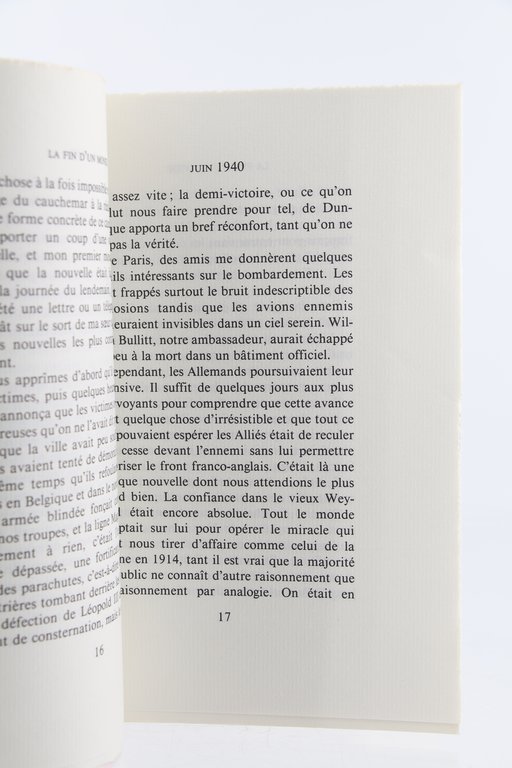 La Fin d'un Monde. Juin 1940