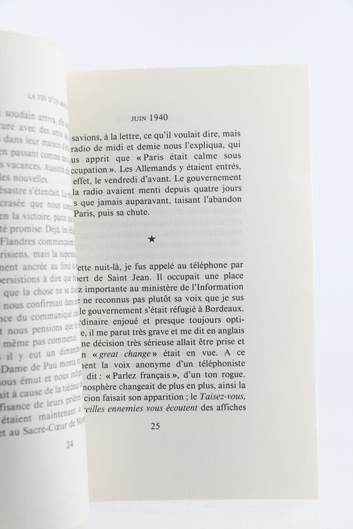 La Fin d'un Monde. Juin 1940
